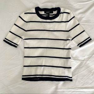 Navy blue stubbed top